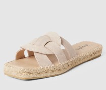 Pantolette in Flecht-Optik