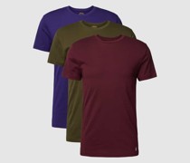 T-Shirt mit Rundhalsausschnitt Modell 'CREW' im 3er-Pack