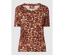 T-Shirt mit Leopardenmuster