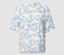 Bluse aus Viskose mit floralem Print