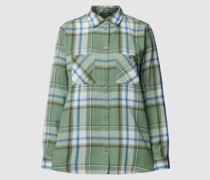 Flanellbluse mit Brusttaschen