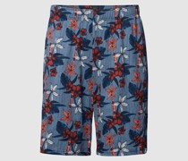 Pyjama-Shorts mit floralem Allover-Muster