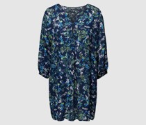 Knielanges Kleid mit Allover-Muster Modell 'Merla'