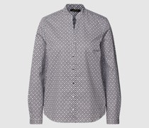 Bluse mit Allover-Muster