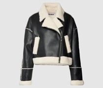 Bikerjacke mit Teddyfutter