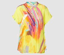 Blusenshirt aus Viskose mit Allover-Muster