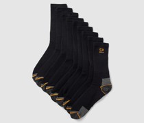 Socken mit Label-Print im 9er-Pack