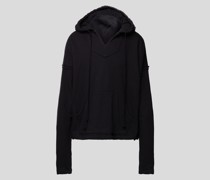 Hoodie mit V-Ausschnitt