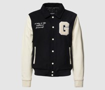 Jacke mit Label-Stitching