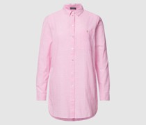 Longbluse mit Kentkragen