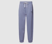 Sweatpants mit Label-Stitching