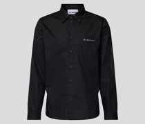 Business-Hemd mit Label-Stitching