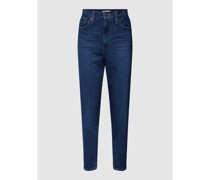 Mom Fit Jeans mit Label-Detail Modell 'HIGH WAISTED'
