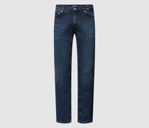 Slim Fit Jeans mit Label-Patch Modell 'LOOM'