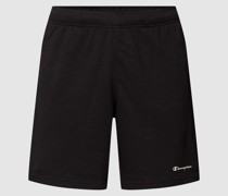 Sweatshorts mit Label-Details Modell 'Bermuda'