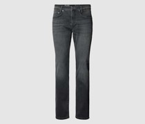 Regular Fit Jeans mit Knopfverschluss Modell "ARNE PIPE"