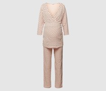 Umstands-Pyjama mit 3/4-Arm und Stillfunktion