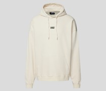 Oversized Hoodie mit Label-Detail