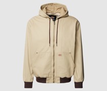 Jacke mit Kapuze und Label-Patch