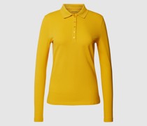 Longsleeve mit Polokragen
