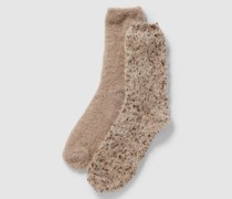 Socken in Melange-Optik im 2er-Pack