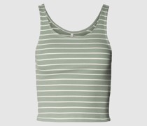 Crop Top mit Streifenmuster Modell 'NESSA'