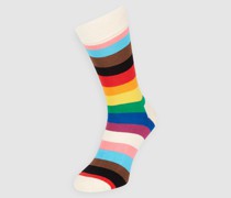 Socken mit Streifenmuster