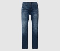 Slim Tapered Fit Jeans im 5-Pocket-Design Modell 'AUSTIN'