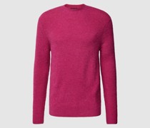 Strickpullover mit gerippten Abschlüssen