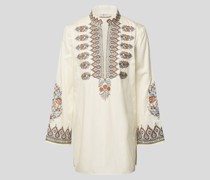 Bluse mit Zierstickerei