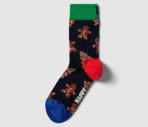 Socken mit Motiv-Print Modell 'Gingerbread Cookie'