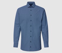 Regular Fit Business-Hemd mit Allover-Muster Modell 'Modern Kent'