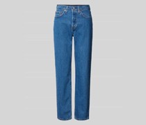 Regular Fit Jeans mit Gürtelschlaufen Modell '501 CROP JAZZ POP'