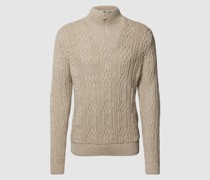Strickpullover mit Zopfmuster Modell 'HOVEN'
