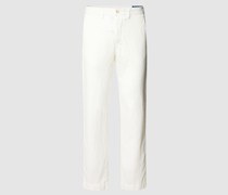 Stoffhose aus Leinen-Mix