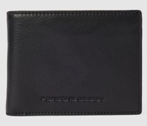 Portemonnaie aus echtem Leder mit Strukturmuster