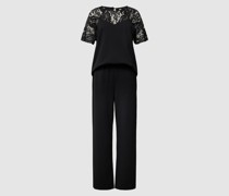 Jumpsuit mit Spitzenbesatz Modell 'Siham'