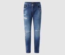 Slim Fit Jeans im Used-Look