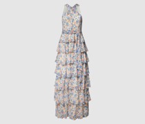 Abendkleid mit floralem Allover-Muster Modell 'ZAVITHA'