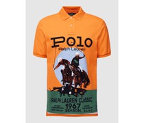 Poloshirt mit Label-Print