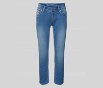 Slim Fit Jeans mit verkürztem Schnitt Modell 'CHARLOTTE'