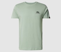 T-Shirt mit Label-Print Modell 'BASIC'