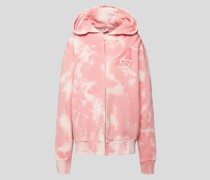 Sweatjacke im Batik-Look