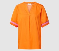 Bluse mit Seitenschlitzen