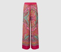 Loose Fit Stoffhose mit Paisley-Muster