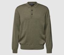 Strickpullover mit Polokragen