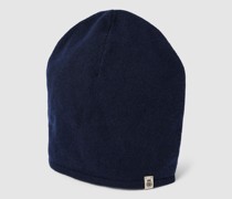 Beanie aus Kaschmir mit Label-Detail