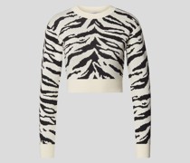 Sweatshirt mit Animal Print