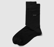 Socken mit Label-Print im 2er-Pack