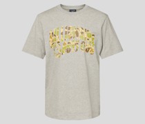 T-Shirt mit Label-Print